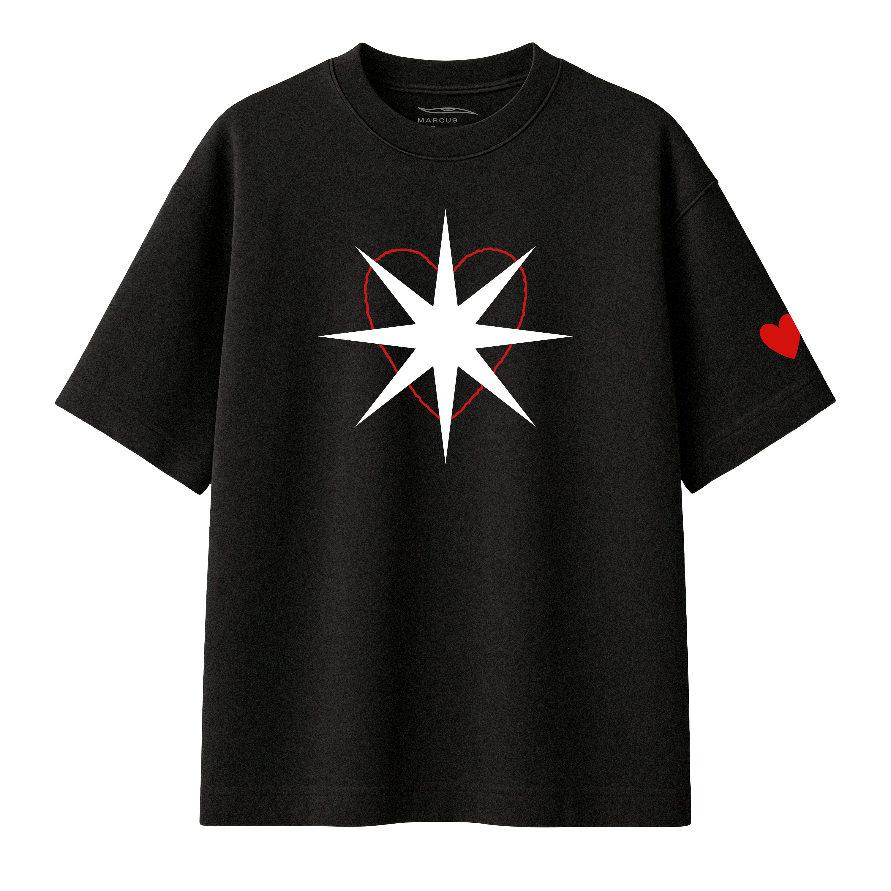 Camiseta Oversized Star Heart